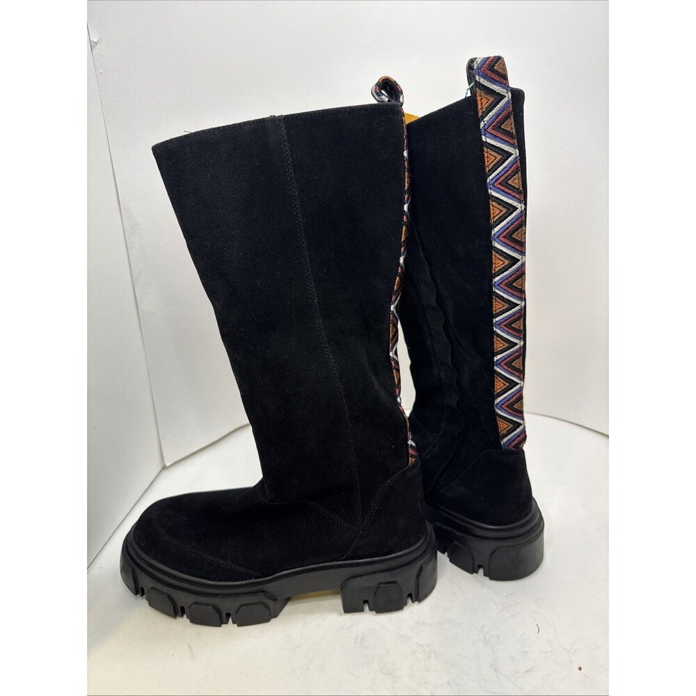 Farm Rio Vegan Boots NWT with Colorful Trim
